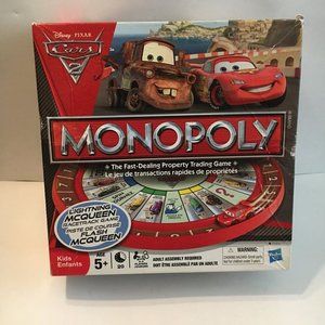 Monopoly Disney Pixar Cars 2 Vintage